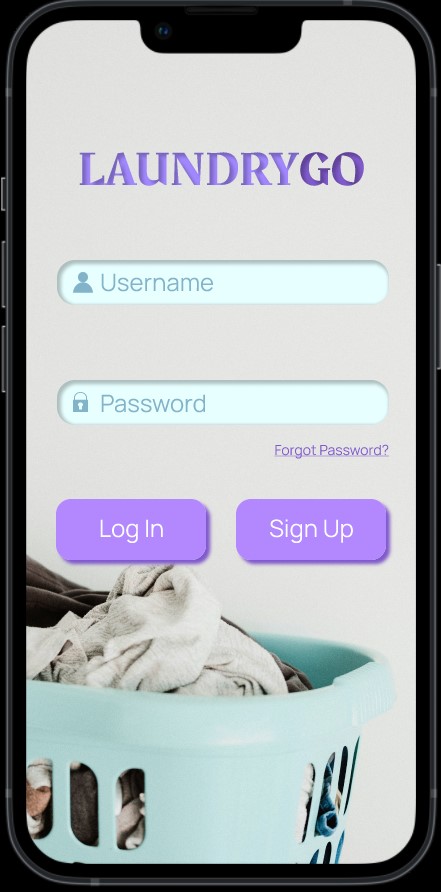 app screenshot of laundrygo app